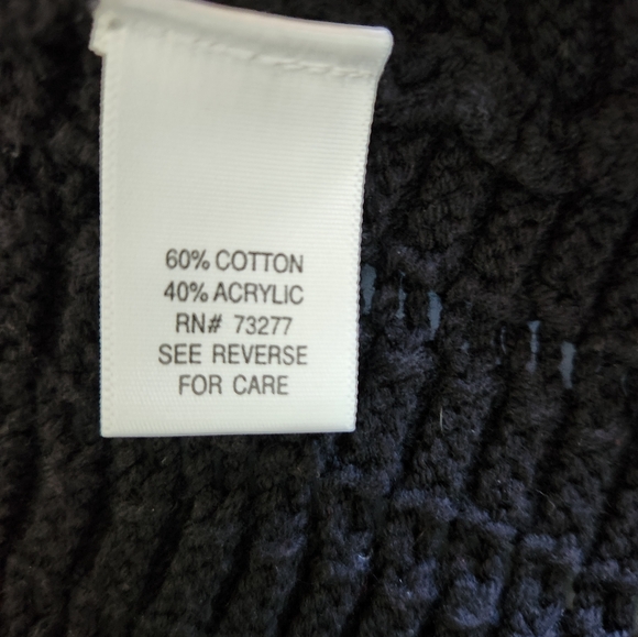 Apt. 9 Black Crochet Double-Breasted Sweater Coat - Picture 9 of 10